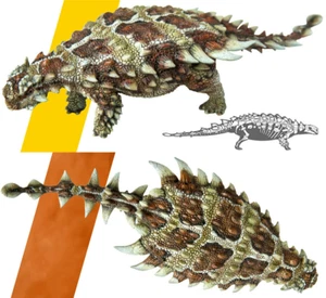 PNSO Pinacosaurus Bart Figure Ankylosauridae Dinosaur Collector Ankylosaur Model - Picture 1 of 7