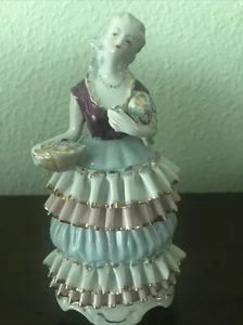 Orion China Fancy Lady Figurine Hand Painted Made In Occupied Japan - Picture 1 of 6