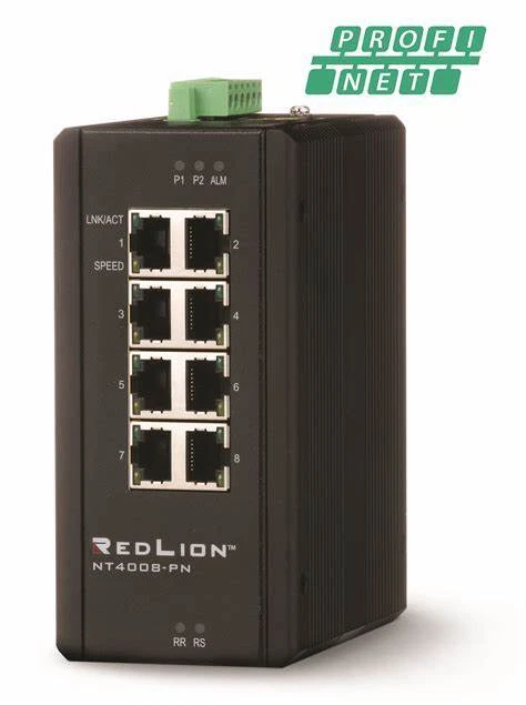 Red LionNT-4008 Series DIN Rail Mount Ethernet Switch - Image 1 of 1