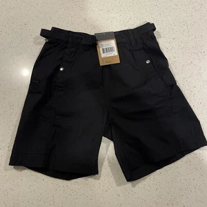 North Face Shorts Mens XS Black Cargo Rip Stop Performance Hiking Belted Adult - Picture 1 of 5