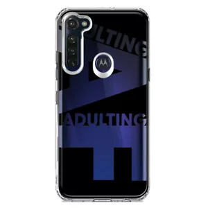 For Motorola Moto G Stylus 2020 Shockproof Case Funny Text Quote Adulting AF - Picture 1 of 6
