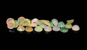 A++++ 5MM 30 pezzi lotto naturale etiope Wello opale di fuoco cabochon pietra preziosa sfusa - Foto 1 di 8
