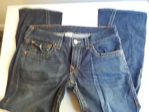 VERA RELIGIONE "JOEY" stivaletto ritorto taglio jeans blu TG 34X28 - Foto 1 di 4
