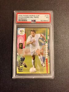 2006 Panini World Cup Soccer Germany Alessandro Del Piero #130 Italy PSA 7