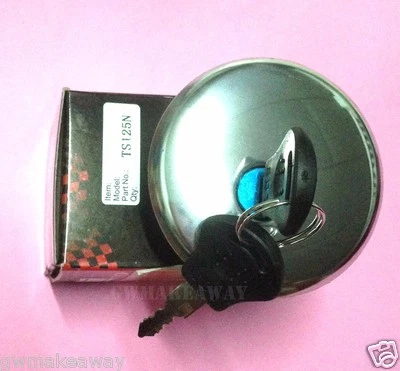 Fits SUZUKI TS100 TC100 TS125 TS125N TC125 TS185 FUEL TANK CAP And KEY - Image 1 of 2