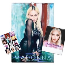 Madonna Bundle 2022 Wall Calendar, Desktop Calendar Free Gift 12 Stickers