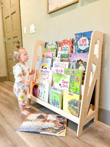 Sierra - Large Montessori Bookshelf â€“ Toddler Bookcase - Childrens Furniture