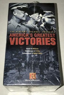 America’s Greatest Victories VHS History Channel 3 Vol Set Sealed NOS - Image 1 of 4