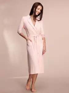 Vestido Lega Viscosa Melda Crema Mujeres Rosa Tejido Ropa de noche Mangas 3/4 Prendas para dormir - Imagen 1 de 5