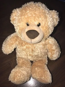 Aurora Teddybär Braun Schwarz Kuscheltier Stofftier Plüschtier Zottelig Augen Kl - Picture 1 of 7