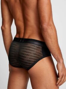 Emporio Armani Mesh briefs with all-over jacquard logo SEXY SOLD OUT Medium