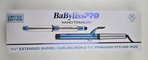 BabylissPRO Nano Titanium Prima Ionic Hair Straightener Curl and Straighten 1.25 - Picture 1 of 5