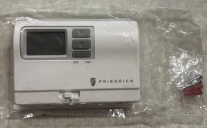 Friedrich RT6 plastic white digital display wall mounted thermostat - Picture 1 of 4