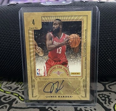 James Harden x John Starks 2012-13 Panini Elite Passing The Torch Dual Auto /49 - Image 1 of 2