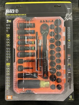 Klein Tools 65500KNECT KNECT Complete Impact Pass Through & Flip Socket 39PC Set - Image 1 of 2