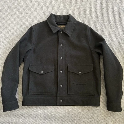 Filson Mackinaw Wool Work Jacket Black Peat Size M - Image 1 of 4