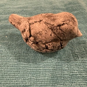 Set 2 statuine vintage Stan Lantwait forme di uccellino argilla scultura NON FIRMATE cenere - Foto 1 di 5