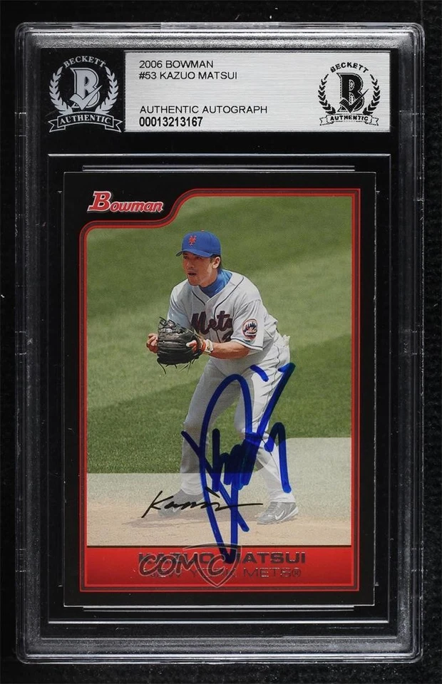 BAS 2006 Bowman Kazuo Matsui #53 BGS Authentic Auto - Image 1 of 2