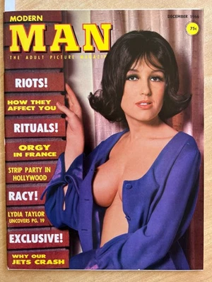 MODERN MAN Magazine December 1966 High Grade FILE COPY Pinup CHEESECAKE Glamour Foto 1 de 4
