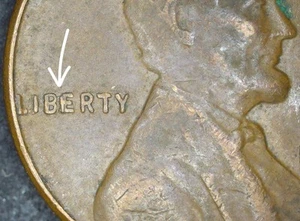 1957 “BIE” Die Chip Error Liberty Lincoln Wheat Cent - Picture 1 of 4