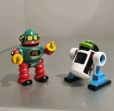 1992 Galoob Micro Machines Z-Bots Tiddo & Taskor 2" Action Figures 90's Vintage - Image 1 of 4