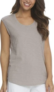 Maglietta Barefoot Dreams Malibu Collection senza maniche in jersey con scollo a scoop - Foto 1 di 8
