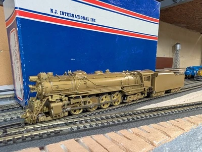 RH Custom Brass NJ Int HO Scale CNW North Western Class H1 4-8-4 Unpainted - Image 1 of 4