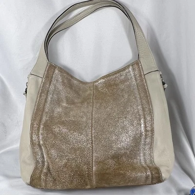 Тано металлический кожаный наплечная сумка Hobo сумка с короткими ручками сумочки золото отлива бежевый  - Изображение 1 из 4
