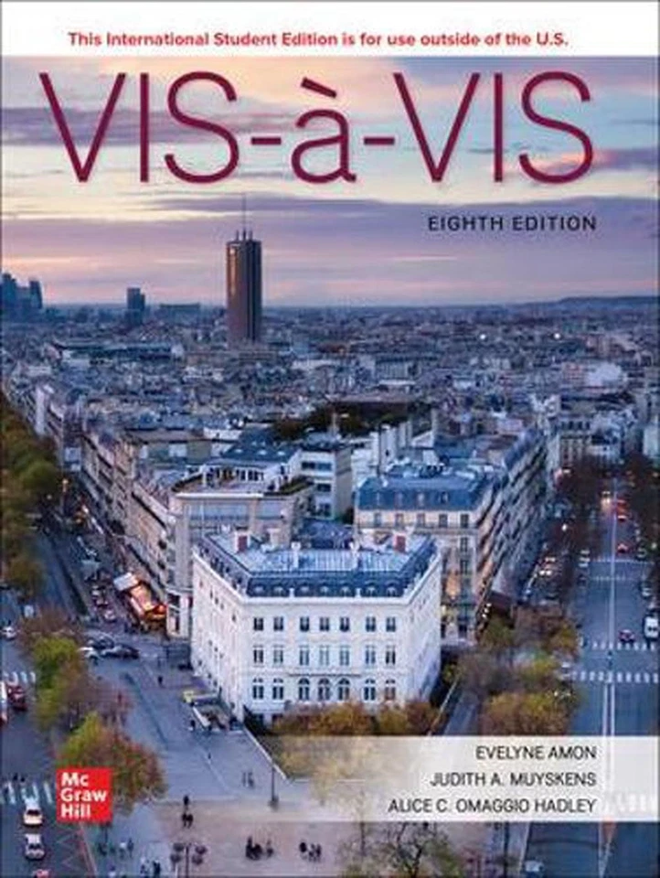 Vis-A-Vis ISE 8th Edition by Evelyne Amon Paperback Book - Image 1 of 1