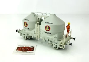 CC12 - ELECTROTREN H0 E5493 - VAGÓN TOLVA "CEMENTOS ALFA" CON FIGURA - Foto 1 di 5