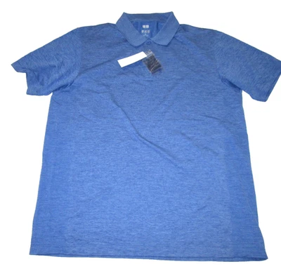 Brand New Men's Uniqlo Classic Short Sleeve Sky Blue Dry Polo Shirt XL - Image 1 of 2