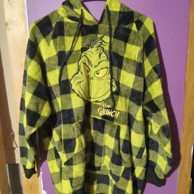 The Grinch Checker Pattern Hoodie - Image 1 of 2