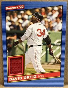 2020 Donruss Retro '86 Materials Jersey David Ortiz #86M-DO Boston Red Sox