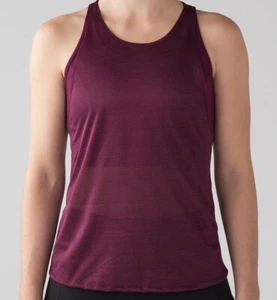 Lululemon Pushing Limits Purple Bra with Tank Marvel Mesh Fabric Luxtreme Size 4 - Picture 1 of 7
