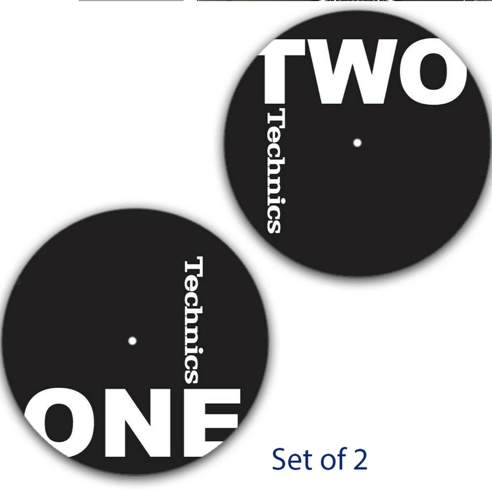 PLASTIC WAFFLES Set of 2 DJ Technics Set 1+2 Slipmat Turntable 12" Scratch Pad Slip Mat x2