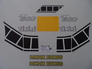 XT 600 TENERE 1983 TYPE 34L YAMAHA KIT D'EMBLÈMES COMPATIBLE/ DECAL/AUFKLEBER - Imagen 1 de 6