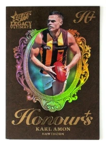 2024 Select AFL Legacy Ultimate Honours Plus #HP137 Karl Amon Hawthorn 110/125 - Imagen 1 de 3