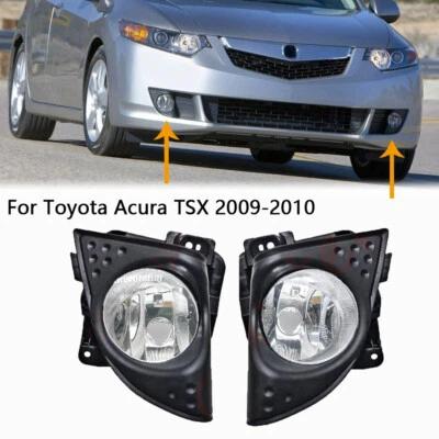2X Parachoques delantero izquierdo+derecho Acura TSX 09-10 luz de conducción antiniebla lámpara con cubierta Foto 1 de 4