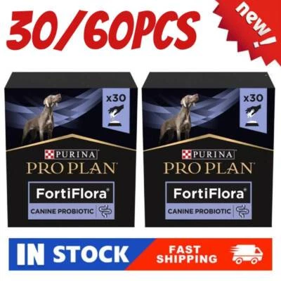 Suplemento Purina FortiFlora para perros (30/60 unidades) x 1/2 = paquete FECHA DE CADUCIDAD 05 = 2025 + INST