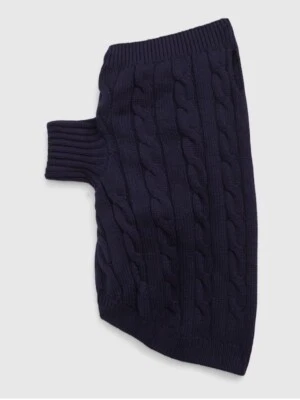 GAP Navy Blue Cable Knit Sweater For Dogs sz Medium NWT - Image 1 of 4