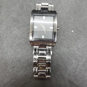 Lässige Herren-Quarzuhr 3516 schwarzfarben rechteckiges Zifferblatt Edelstahl 36 mm - Bild 1 von 9