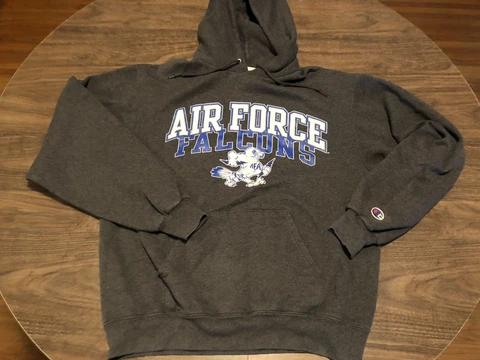 Air Force Falcons Medium Gray Champion Hoodie Sweatshirt Cover