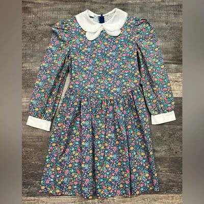 Vestido Polly Flinders Grils Floral Cuello Fiesta Té De Colección Años 80 90 Talla 10 Foto 1 de 4
