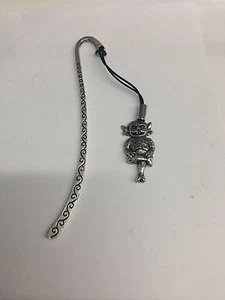 Lincoln Imp PP-G50 Pattern bookmark with cord 3D English pewter charm - Imagen 1 de 1