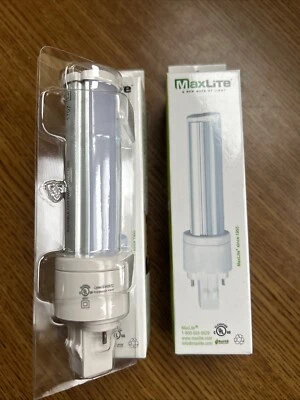 2 MAXLITE 6PLGX23LED40 PL LED Light Bulbs GX23 6W 525LM - Image 1 of 4