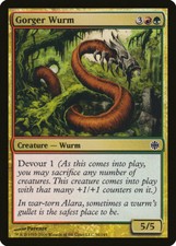 FOIL Gorger Wurm | MtG Magic Alara Reborn | English | Near Mint