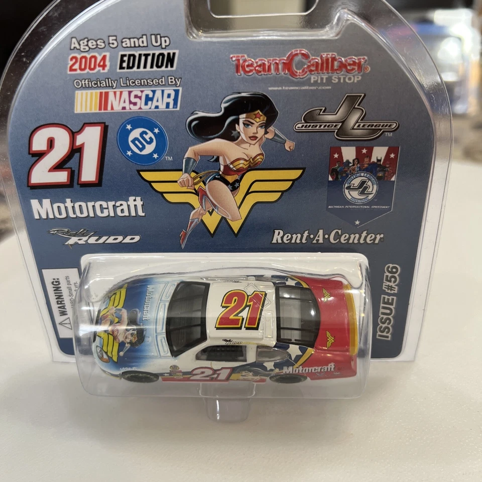 Wonder Woman Ricky Rudd NASCAR #21 2004 Team Caliber Issue #56 MOTORCRAFT
