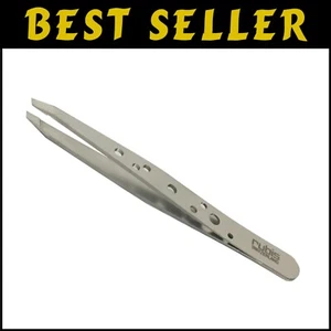 3.75" Rubis Stainless Steel Tweezer - Perfectly Aligned for Flawless Grooming - Picture 1 of 3