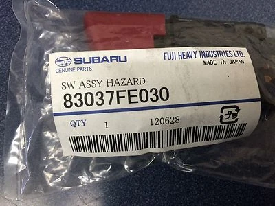 Subaru WRX STi Limited Red Hazard Switch 2002-2007 83037FE030 Impreza JDM GENUIN - Image 1 of 4