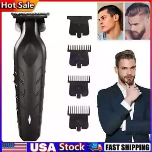 Cordless Electric Hair Trimmer Clipper Professional Cutting Machine Shaver - Picture 1 of 8